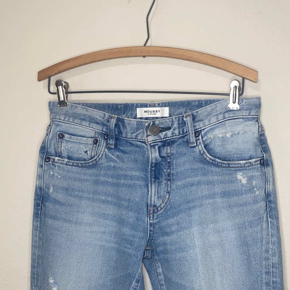 🪼Moussy Vintage Altawoods Distressed Cropped Women’s Jeans! - Picture 1 of 14